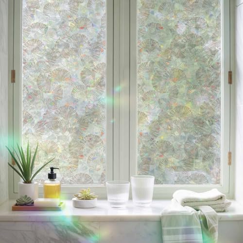Película para ventana arcoíris marrón de 19.6 x 39.3 pulgadas miniatura 3