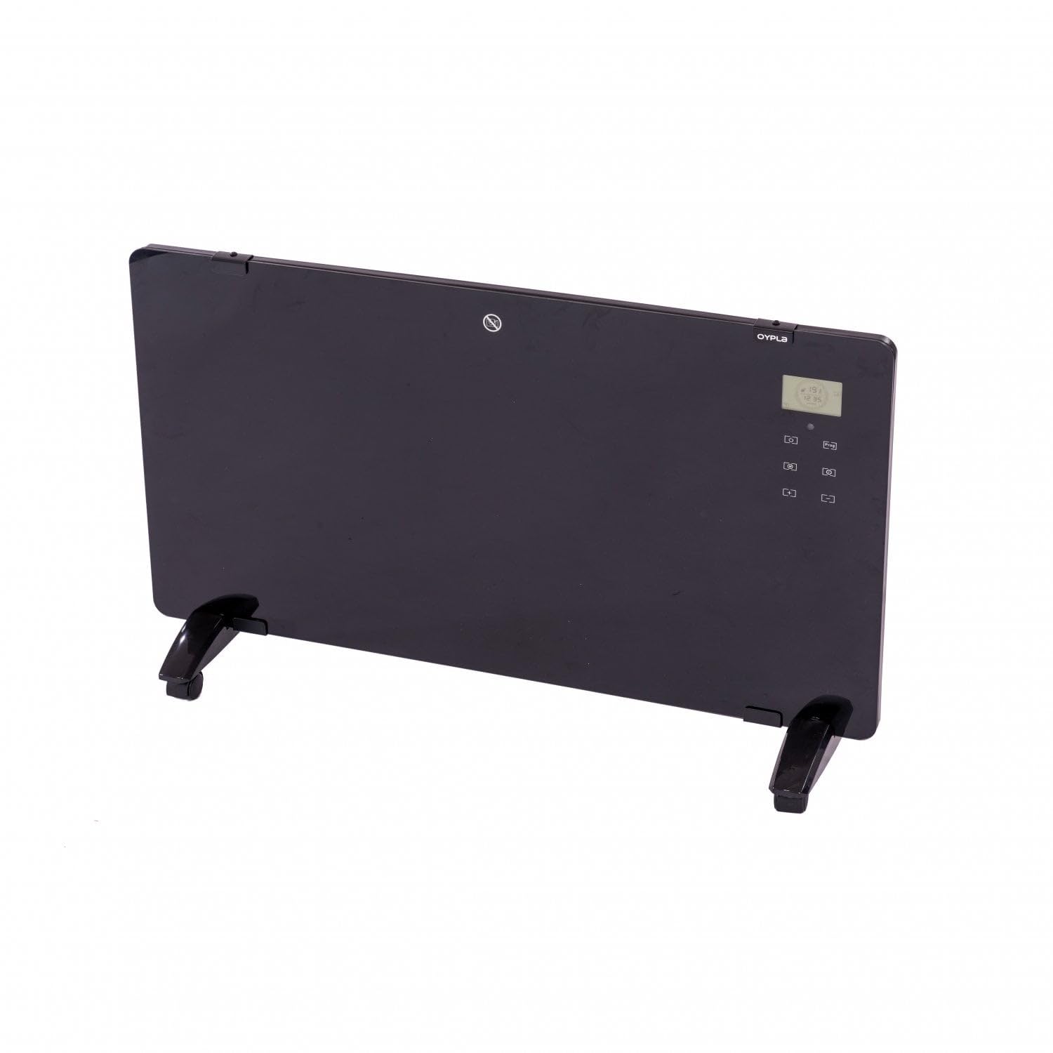Oypla 2000W Black Glass Free Standing/Wall Mounted Electric Panel Heater