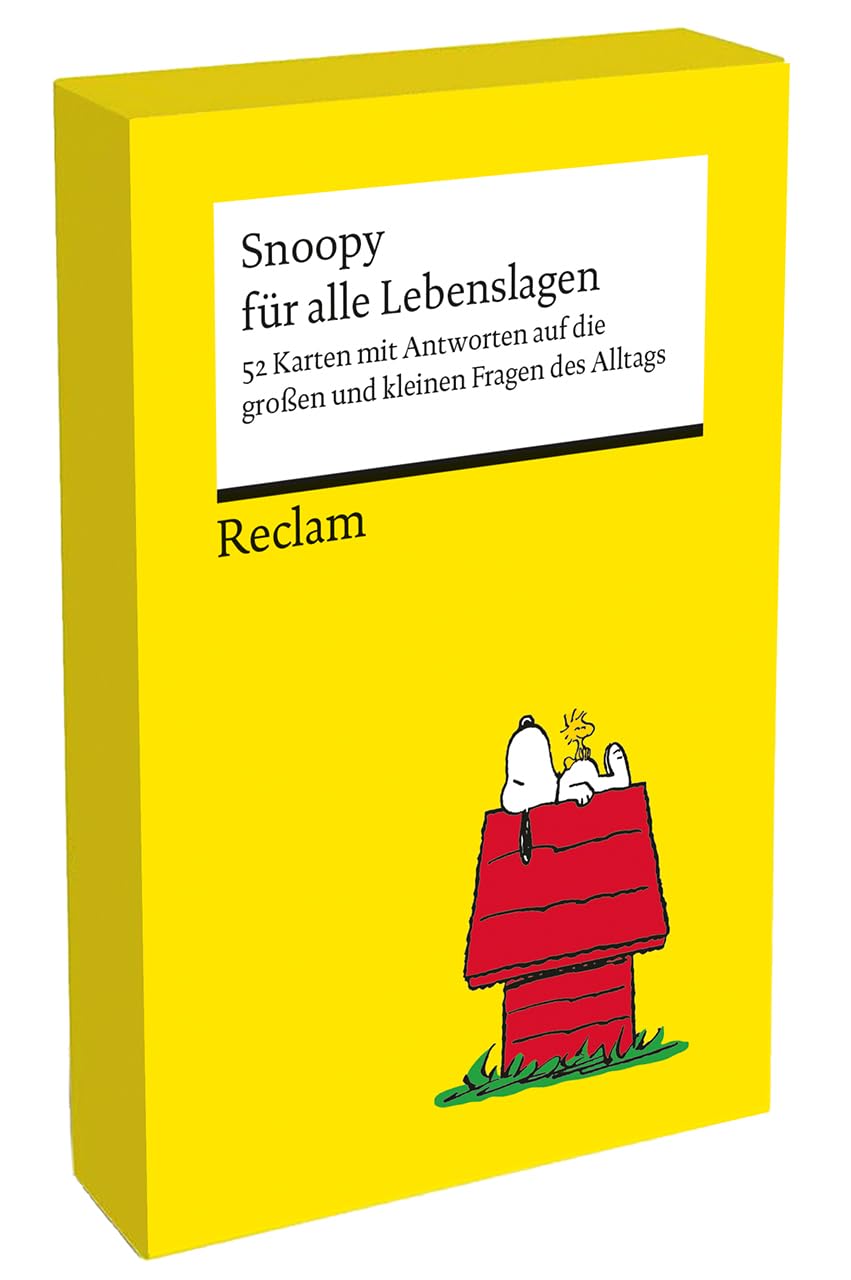 Snoopy für alle Lebenslagen. 52 Karten mit Antworten auf die großen und kleinen Fragen des Alltags (Kartenbox): Die besten Lebensweisheiten der Peanuts von Charles M. Schulz - Handliche Kartenbox