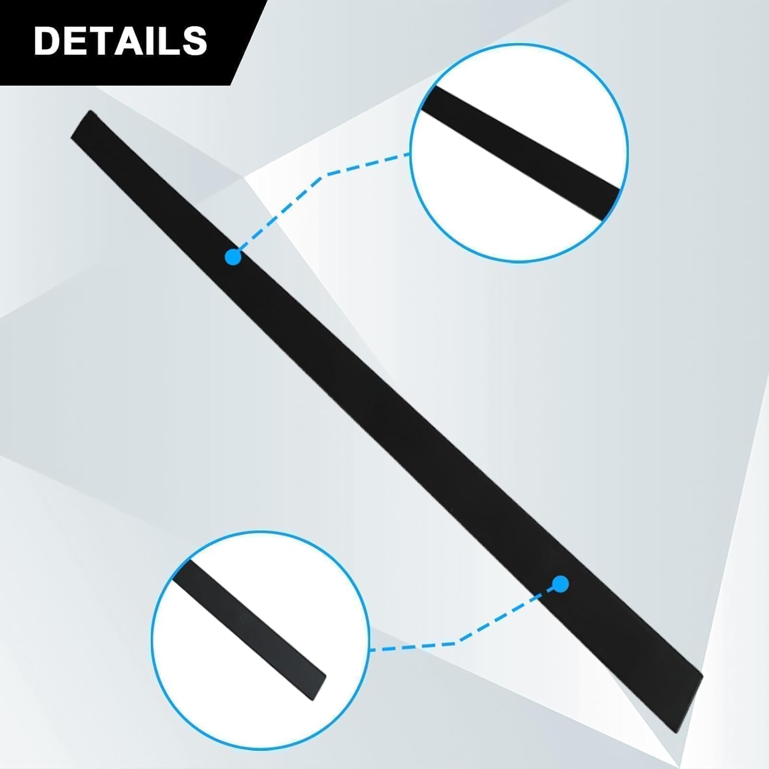 SecosAutoparts Door Lower Molding Garnish Front Left Side Compatible with Hyundai Tucson 2016 2017 2018 2019 2020 2021 Replace# 87721D3000CA