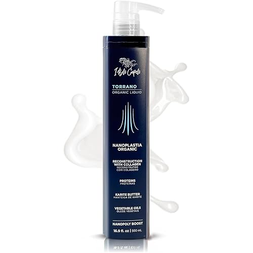 I Belli Capelli Torrano Liquid Nanoplastia Keratin Hair Treatment- Straightening in 1 Step, Formaldehyde Free-Nanoplastia Para Alisar Cabello, Keratina Organica Sin Formol Para Alisar(16.9Fl.oz/500ml)