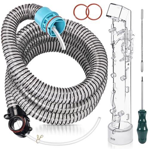 1.5M Flexible Extension Hose Kit Compatible with Shark StainStriker Stain & Spot Cleaner PX200UKCP PX200UKT PX200UK Replacement Handle Outer & Inner Tube Kit for Carpet Cleaner Includes Repair Tools