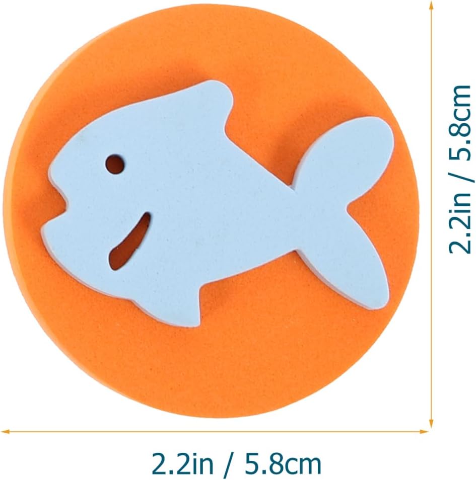 DOITOOL 6Pcs Kids Painting Sponge Stamps Set DIY Foam Seal with Ocean Animal Shapes for Preschool Craft Art Easy Clean Portable 2.28 Inch