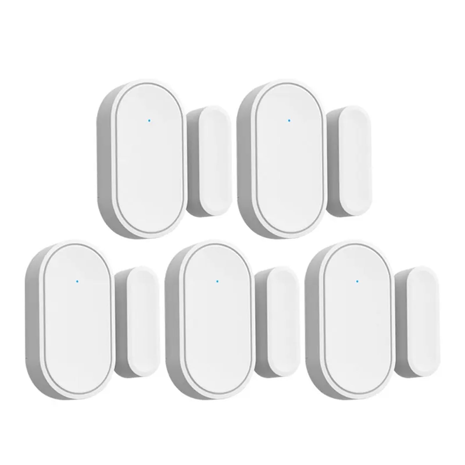 Sensore Magnetico Wireless Per Porte E Finestre - Sistema Di Allarme Domestico, Codifica EV1527, Compatibile Con Host 433MHz
