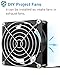 GDSTIME Axial Fan 90mm, 110V 120V AC 92mm x 92mm x 25mm Dual Ball Bearing w/Power Cord for DIY Cooling Ventilation Projects