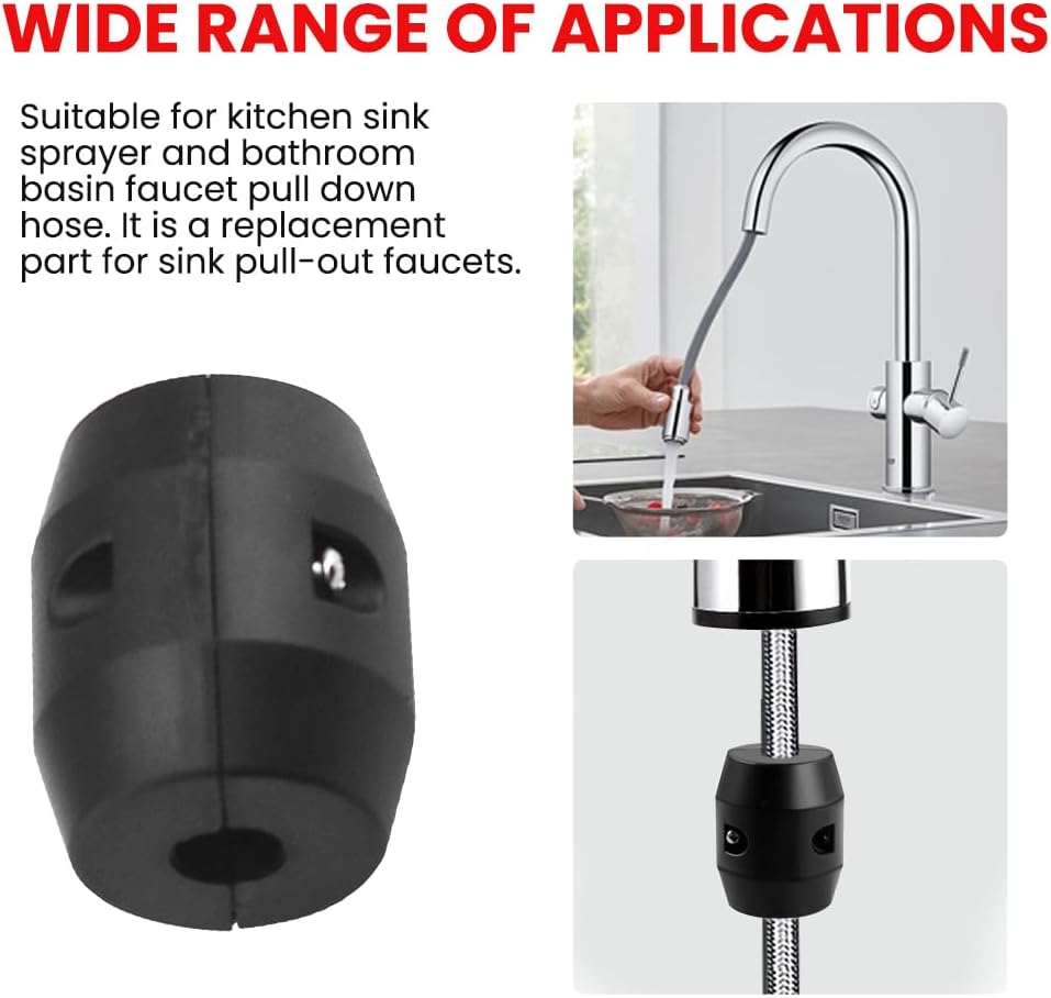 Pull Down Faucet Hose Weight Ball,Kitchen Sink Pull Out Faucet Gravity-Ball,Sink Basin Pull-Out Sprayer HeavyGravity Replacement Parts,for Most Faucets Hose(Screw Style)