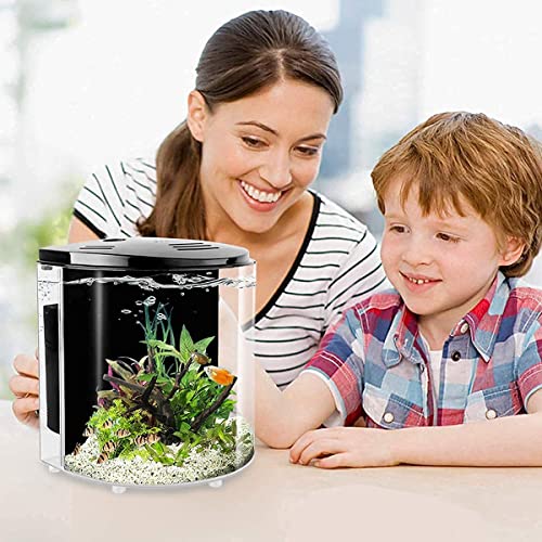 Yctech Small Fish Tank 1.2 Gallon Aquarium Starter Kit For Home, Office, Room, Decorative Desktop, Betta Fish Tank With Filter And Light For Shrimp thumb #4