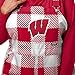 FOCO Wisconsin Badgers NCAA Womens Plaid Bib Overalls - M