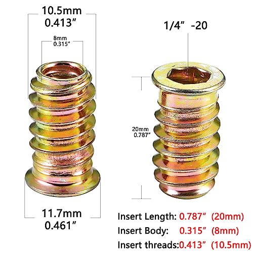 La Mejor review de Tuercas de insercion para madera los más solicitados. 20 Imagen adicional