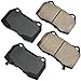 Akebono ASP960 Performance Ultra Premium Ceramic Disc Brake Pad Kit , GREY