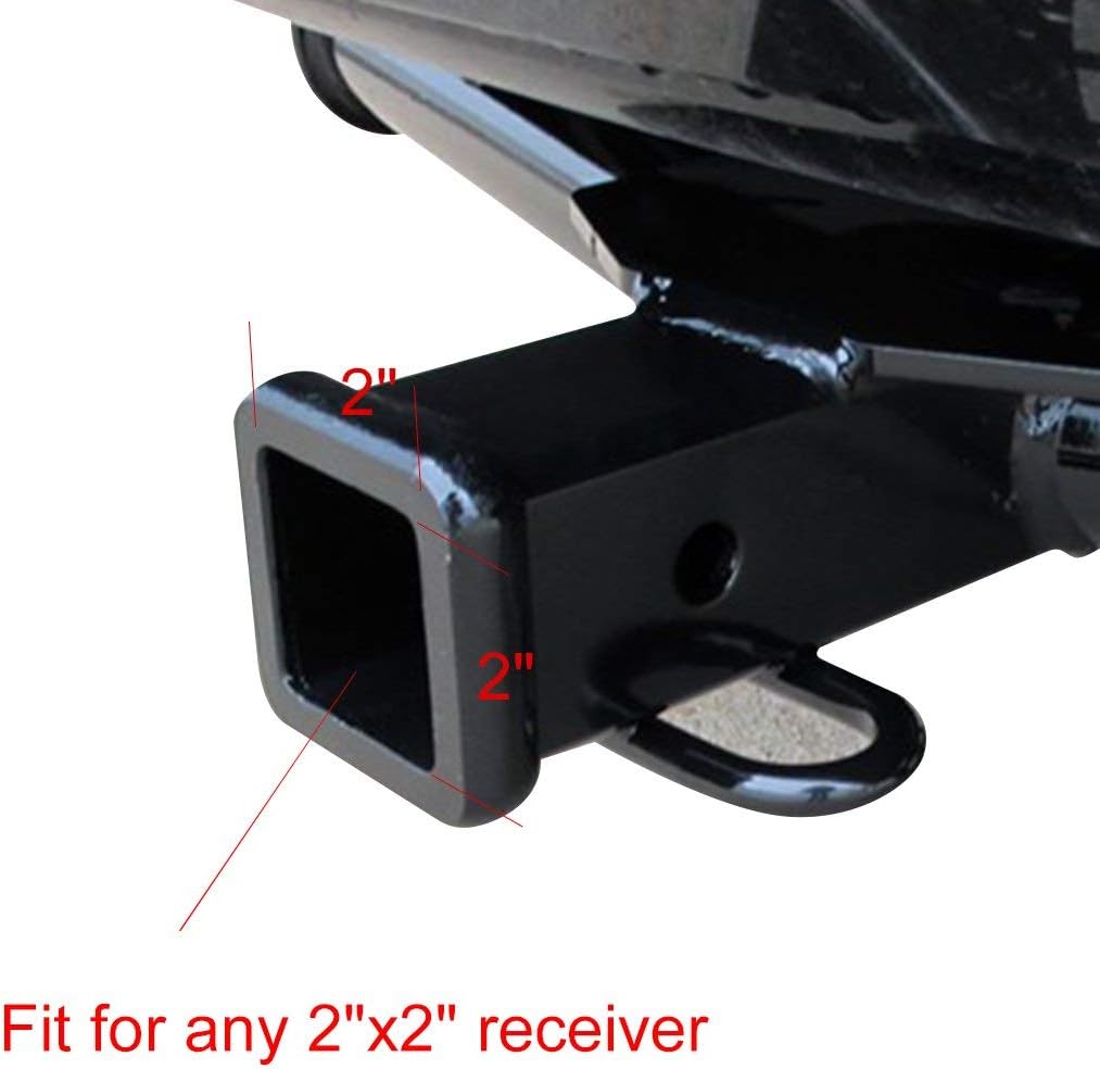 2 Inch Trailer Hitch Cover, Rubber Receiver Tube Hitch Plug