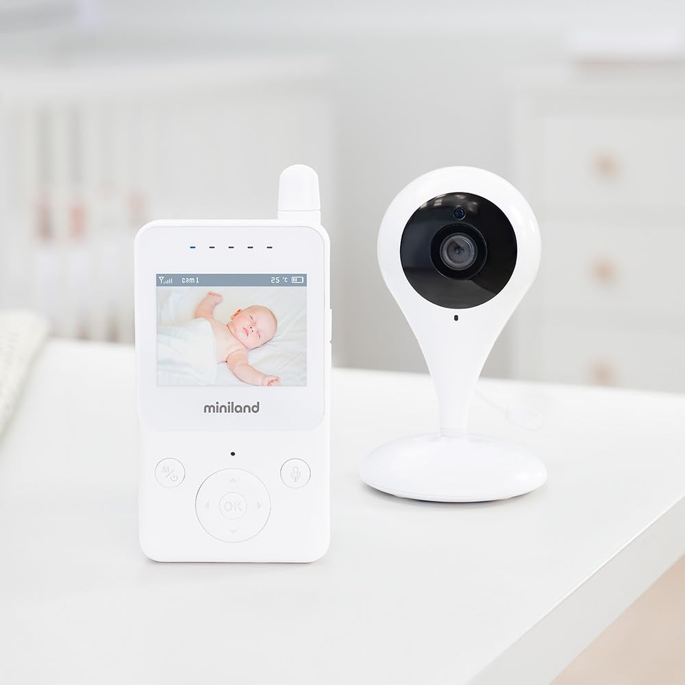 Miniland - Digimonitor 2,4: Baby monitor con telecamera rotante