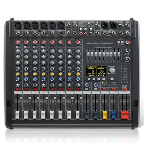 Alimentazione Phantom da 48 V: il mixer include un alimentatore phantom da 48 V per supportare microfoni e apparecchiature audio compatibili. Ciò lo rende più pratico per diverse esigenze del sistema audio, soprattutto in ambienti audio professionali o semi-professionali.