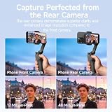 Rollei Easy Creator ekran monitora do selfie do telefonu, 10.1 cm, magnetyczne akcesorium do tylnej aparatu, kompatybilne z iPhone'em i Androidem, do TikTok, transmisja na żywo, vlogowanie