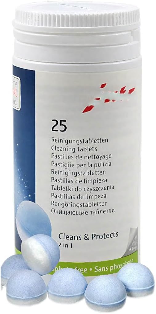 2-Phase Cleaning Tablets – Deep Clean & Long-Term Protection, Ideal for Coffee Lovers and Shop Owners(25 tablets)