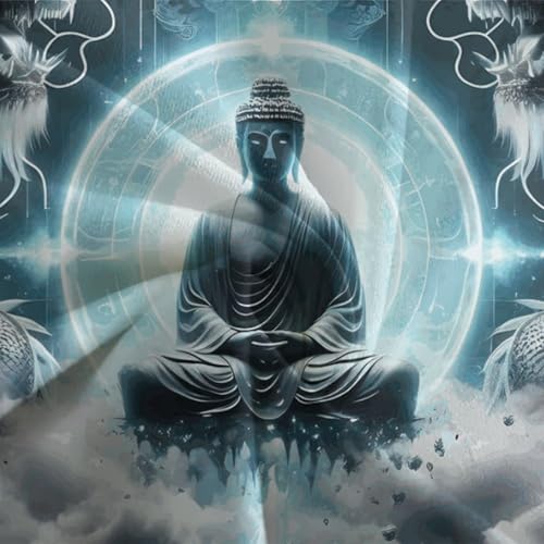 Housse de couette Bouddha 3D en microfibre zippée pour simplifier le lit de votre ado - 7