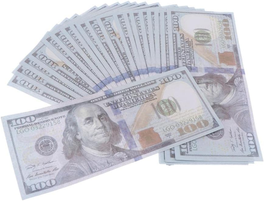 2Xus Dollars Prop Play Fun Pretend Cash Prop Denomination Props MulticolorCoins & Paper Money|Paper Money: World|Collections & Lots