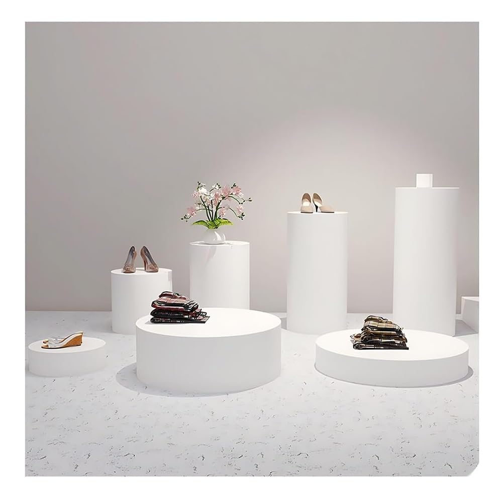 Présentoir Pour Boutique De Mariage, Socle Rond Pour Mannequin, Support Cylindrique (capacité De Charge : 82 Kg), Socle Pour Boutique De Mariage/ Vêtements, Chaussures/Sacs