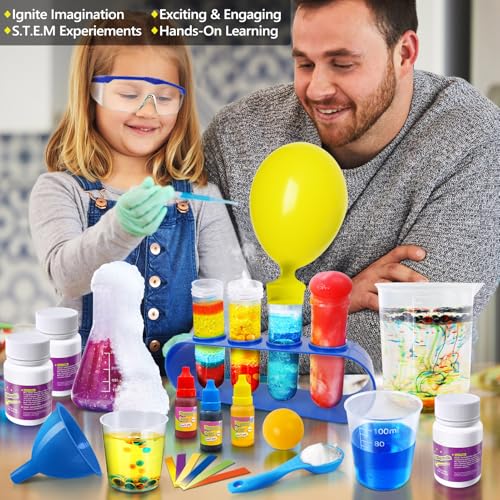 UNGLINGA 272 Experiments Science Kit for Kids, Chemistry Set, S.T.E.M Toys Boys Girls Birthday Gifts, Volcano, Crystal, Magic, Physics Lab Educational Learning Project - Image 3