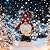 TERESA'S COLLECTIONS Outdoor Christmas Decorations,Christmas Gnome Decor Winter Garden Gnomes with Solar Lights, Waterproof Resin Ornaments, Xmas Gifts Outdoor/Indoor,8.8", Red&White