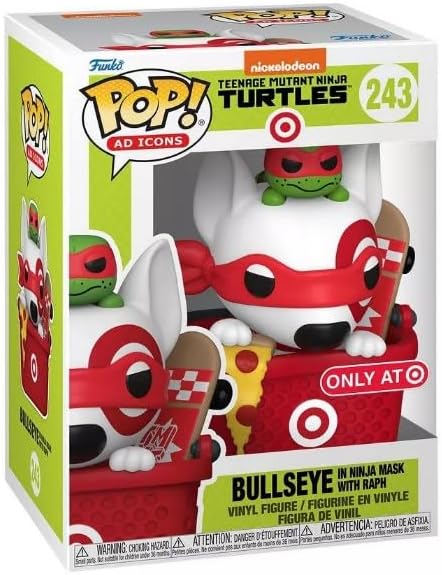 Funko Pop! Ad Icons - Target - TMNT- Bullseye in Ninja Mask w/Raph (Target Exclusive) #243