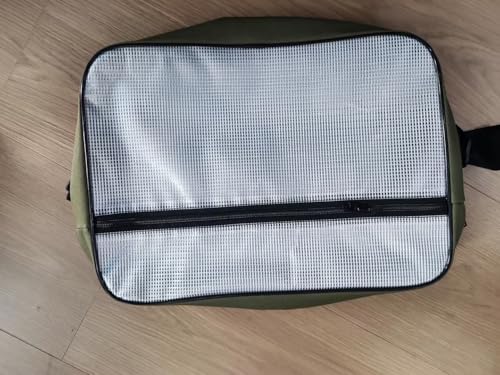 [GNEGNI] 透明バッグ A4サイズ対応 大容量 メッシュ ツールバッグ 防水 PVC素材 2ポケット付 エンジニア 現場 仕事用 コンサート 安検 ビニールカバン 肩掛け 調節可能 ホワイトメッシュ