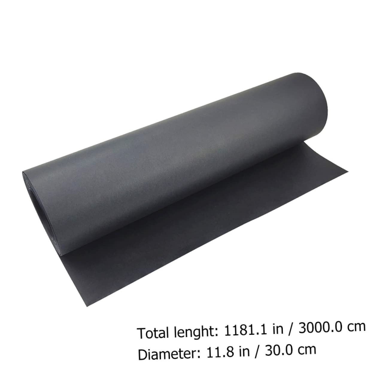 KONTONTY 1 Pieza Papel de Embalaje Negro Rollo para Flores Decoración y Diy y Duradero para Fotografía y Protección Extra