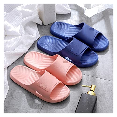 LUCBEI Shark Slippers Home Slippers Bathroom Bath Slippers Soft Bottom Home Outdoor Couple Shoes Cute Home Summer Sandals Men and Women Drag Summer Sandals (Color : Rojo, Size : 44-45)4