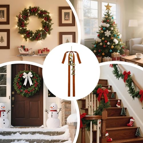 Lazos para árbol de Navidad grandes para adornar la chimenea y escalera 7