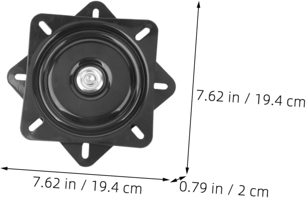 Swivel Plate for Furniture Office Chair Replacement Parts 360-Degree Rotating Base Sturdy Steel Mechanism for Recliner Chairs and Bar Stools