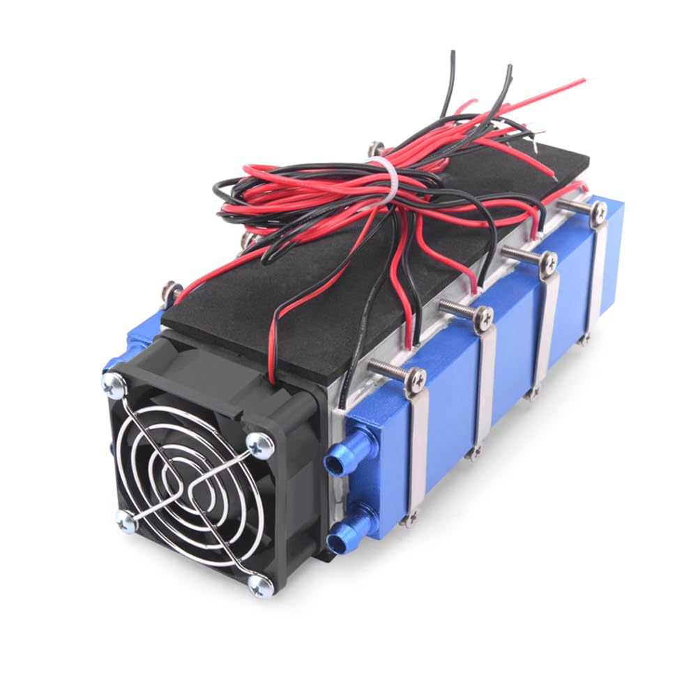 Fyearfly Enfriador termoeléctrico 576 W 8 X Peltier 12 V DIY Aire acondicionado Kit de refrigerante