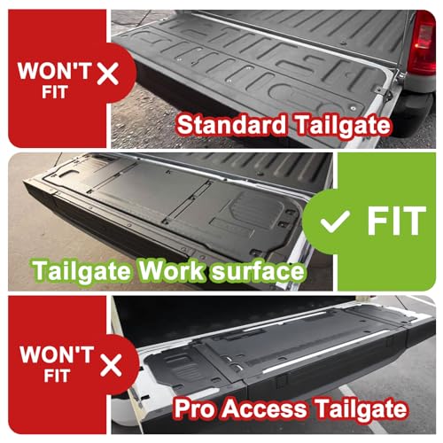 Image of TripleAliners Truck Mat Compatible with 2021-2026 Ford F150 Accessories, Tailgate Mat Custom Fit All Weather Protection Pickup Liner (Tailgate Work Surface Only)