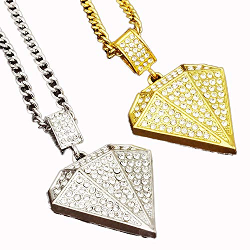 【 HIPHOP アイテム専門店 DzD 】 ダイヤモンド モチーフ 高級ジルコニア HIPHOPには欠かせない ダイヤ型 HIPHOP ブリングジュエリー キューバンチェーン28インチ(70㎝)少し長目がカッコいい! (ゴールド) 【 HIPHOP アイテム専門店 DzD 】 ダイヤモンド モチーフ 高級ジルコニア HIPHOPには欠かせない ダイヤ型 HIPHOP ブリングジュエリー キューバンチェーン28インチ(70㎝)少し長目がカッコいい! (ゴールド)