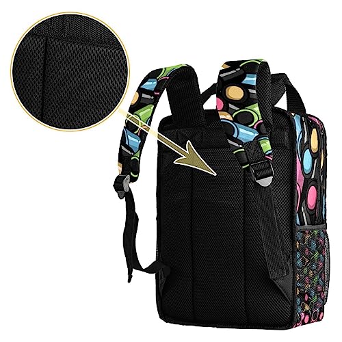 Sac à dos pour garçons avec bretelles réglables motif multicolore
