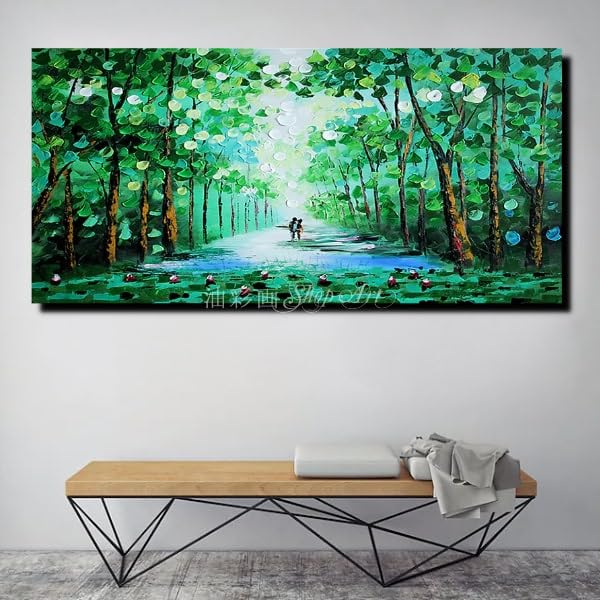 Amazon.co.jp: 【油彩画SHOP ART】手書きの油彩画 アートパネル 特大1