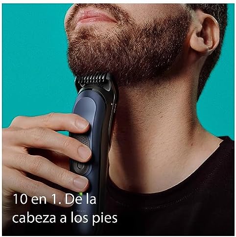 Braun Recortadora Todo En Uno Series 7 MGK7410, Kit 10 en 1 Para Barba, Pelo, Depilación Masculina Y Más