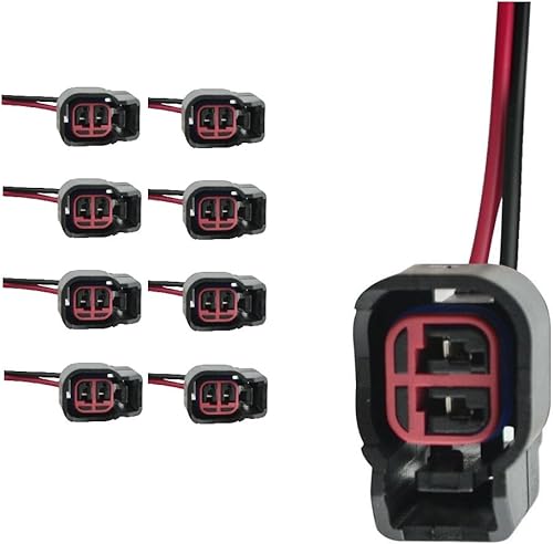 Conectores de inyector de combustible con cables de arnés de coleta EV1, EV6, EV14, para DENSO, para Toyota (para TOYOTA, 6)