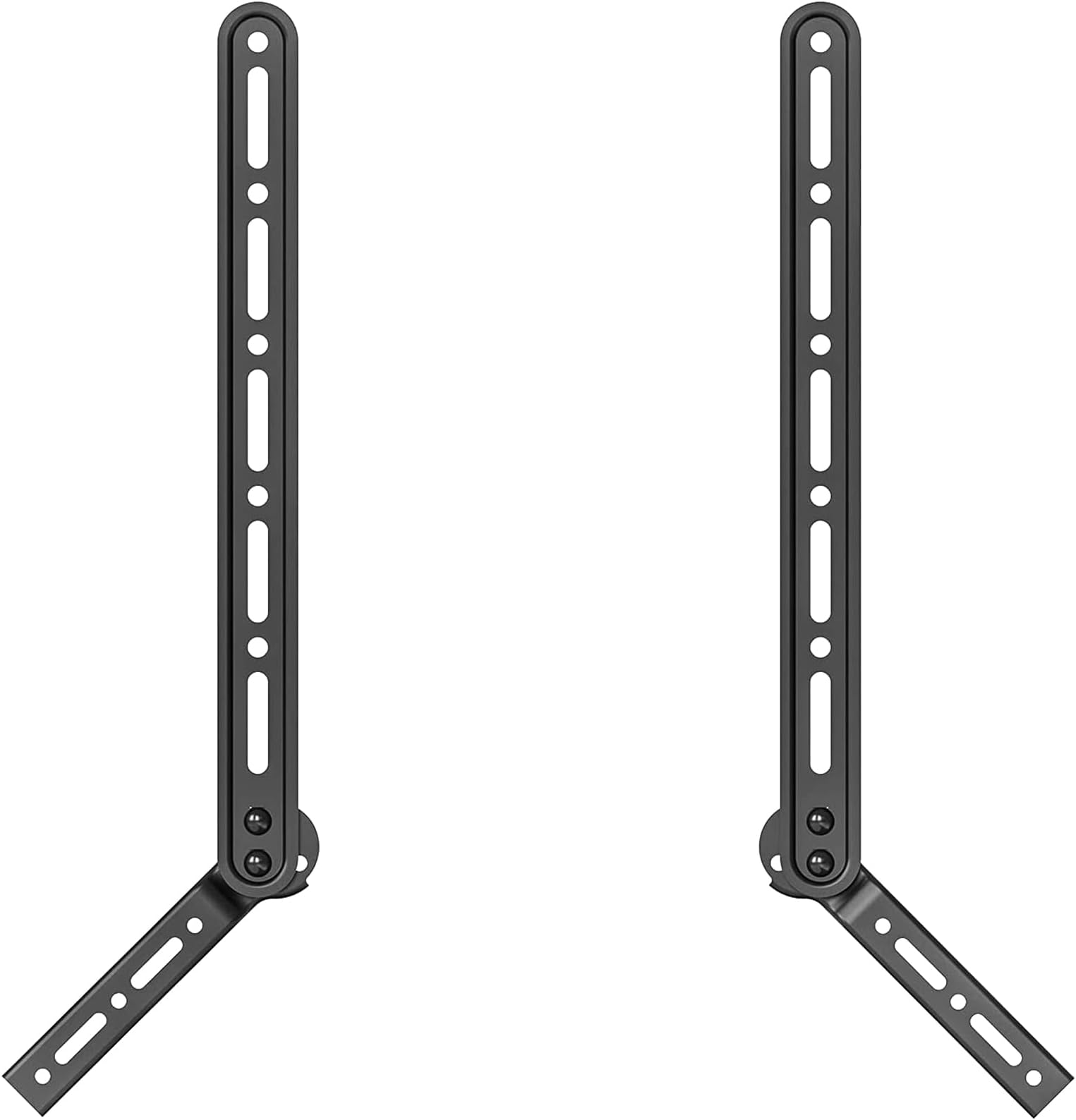 WALI Sound Bar Mount Bracket, for Mounting Above or Under TV, with Adjustable 3 Angled Extension Arm, Fits Most 23 to 65 Inch TVs, up to 33 lbs (SBR202)