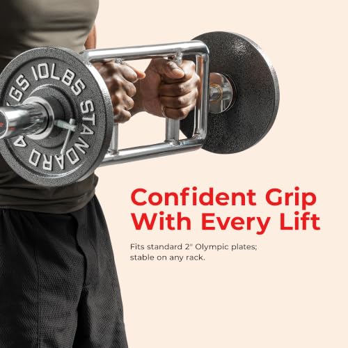 Sunny Health & Fitness Olympic Tricep Bar with 2" Sleeves and Ring Collars - image 5