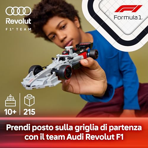 Speed Champions Auto da Corsa Audi Revolut F1 Team R26 Giocattolo - Kit Modellismo con Minifigure del Pilota da Collezione - Regalo per Bambini da 10 Anni in su e per i Fan dei Motorsport - 77259 - Lego - Immagine 1