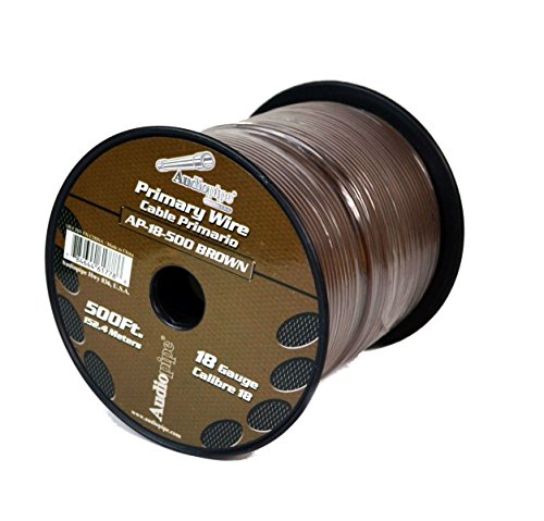 2 Rolls Audiopipe 500' Feet 18 Gauge Awg Primary Power Cable Remote Wire #TOP1