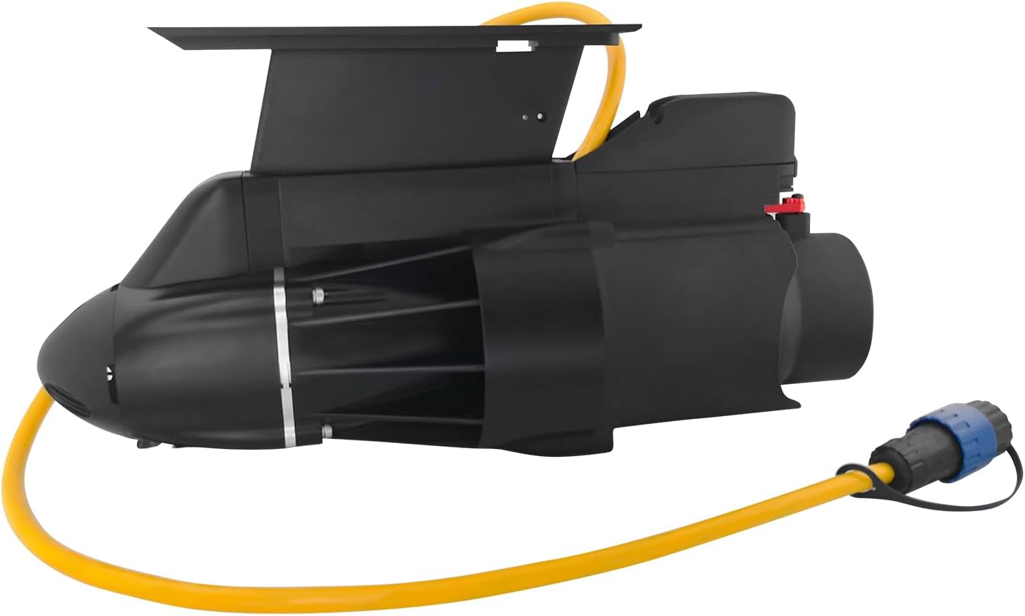 Directional Kayak Belly Boat Float Tube Trolling Motor Electric Fin for Fishing Boat, Electric Underwater Thruster Propeller for SUP Paddle Board (Battery not Included)