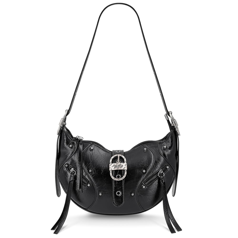 YDSIII Shoulder Bag for Women Tassels Shoulder Purse Purses for Women, 4-1-crushed Black