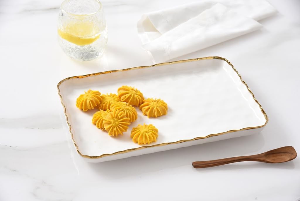 Pampa Bay Portofino Small Rectangular Tray 11.25" x 7.5" x 1" – Decorative Serving Tray for Bathroom, Kitchen, Vanity & Coffee Table