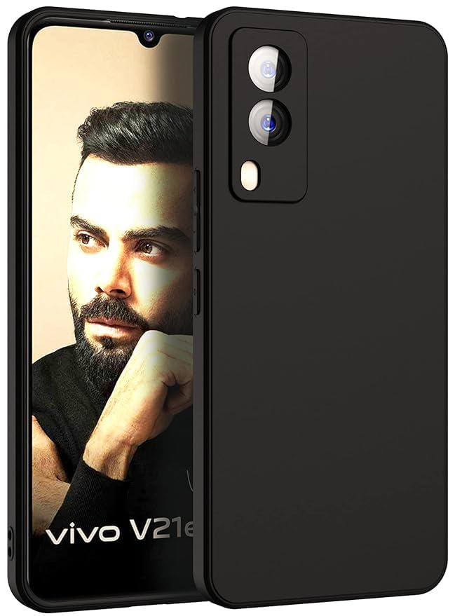 ALFA URBAN Back Cover Case for VIVO V21E 5G (Inside Fiber Cloth | Ultra Matte Finish | Elegant Professional Look| Camera Protection Bump) (VIVO V21E 5G, Black) (B0C2HZQHKR) Amazon Price History, Amazon Price Tracker