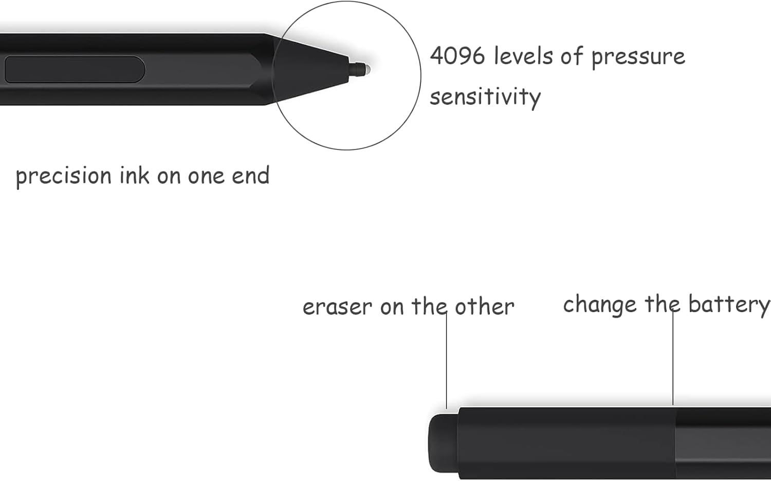 Punte della penna per Microsoft Surface Pro 7 6 5 4 Series Surface Laptop Stylus Pen No Wear Out Punte della penna in lega di tanio  7