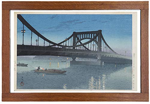Amazon.co.jp: 川瀬巴水 「清州橋」 版画 大判ポスターサイズ 58