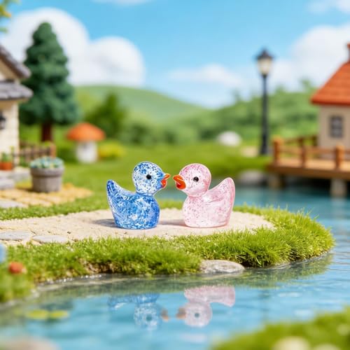 370Pcs Glitter Mini Ducks Bulk, Mini Resin Glitter Ducks to Hide,Tiny Ducks and Mini Duckies,Mini Figures and Mini Figurines for Party Favors,Classroom Prizes and Goodie Bags by ResinGlow - Image 5
