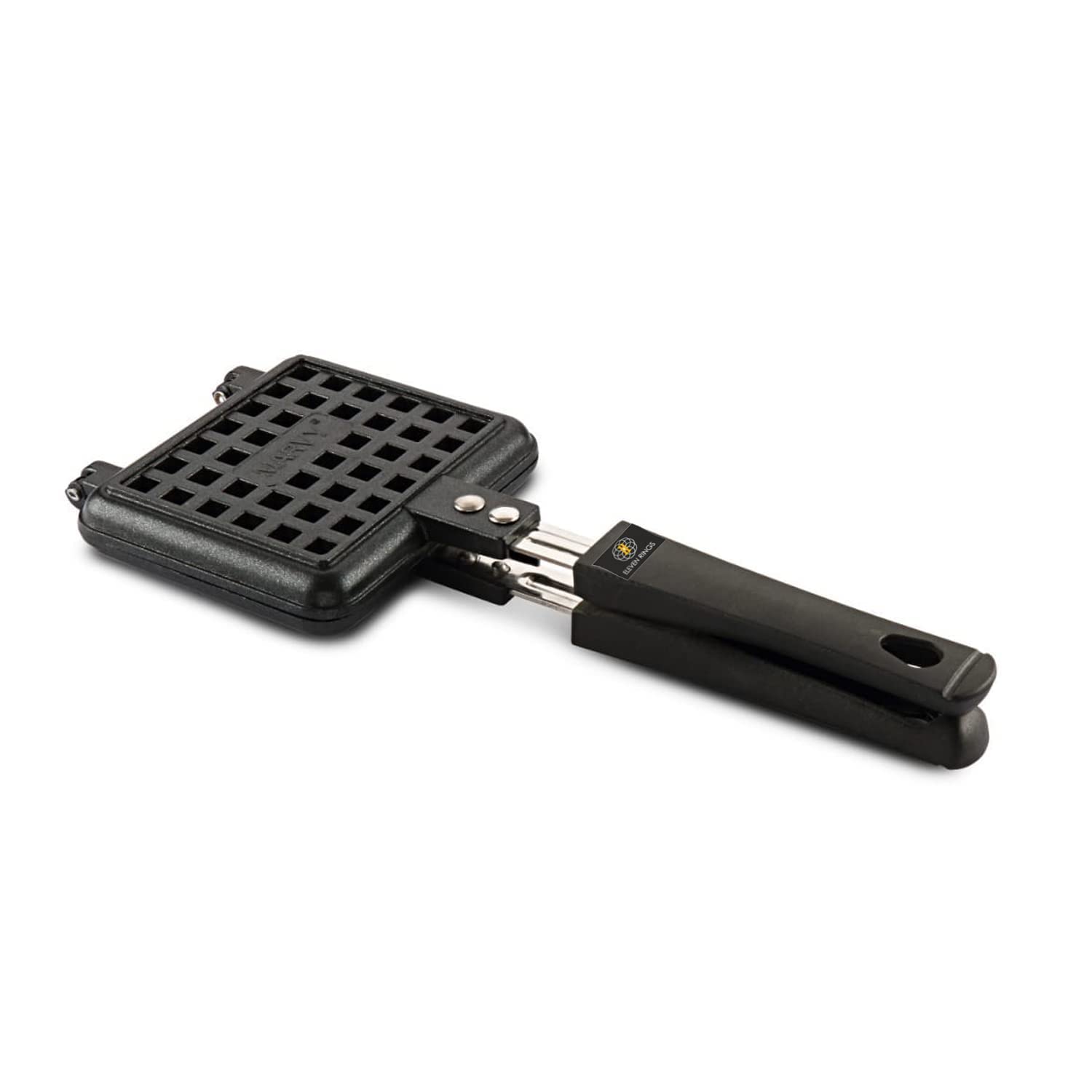 NETIZEN Non Stick Non Electric Cast Iron Waffle Maker for Home, mini waffle maker, mini waffle maker for home, waffle maker gas (Black, Pack of 1) (Waffle Maker)-image-49