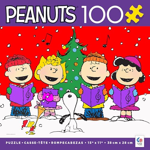 Ceaco - Rompecabezas Peanuts de 100 piezas para niños de 6 a 8 años | Licenciado oficialmente, Hecho en USA, tablero reciclado, tamaño terminado 11 x 15 pulgadas miniatura 1